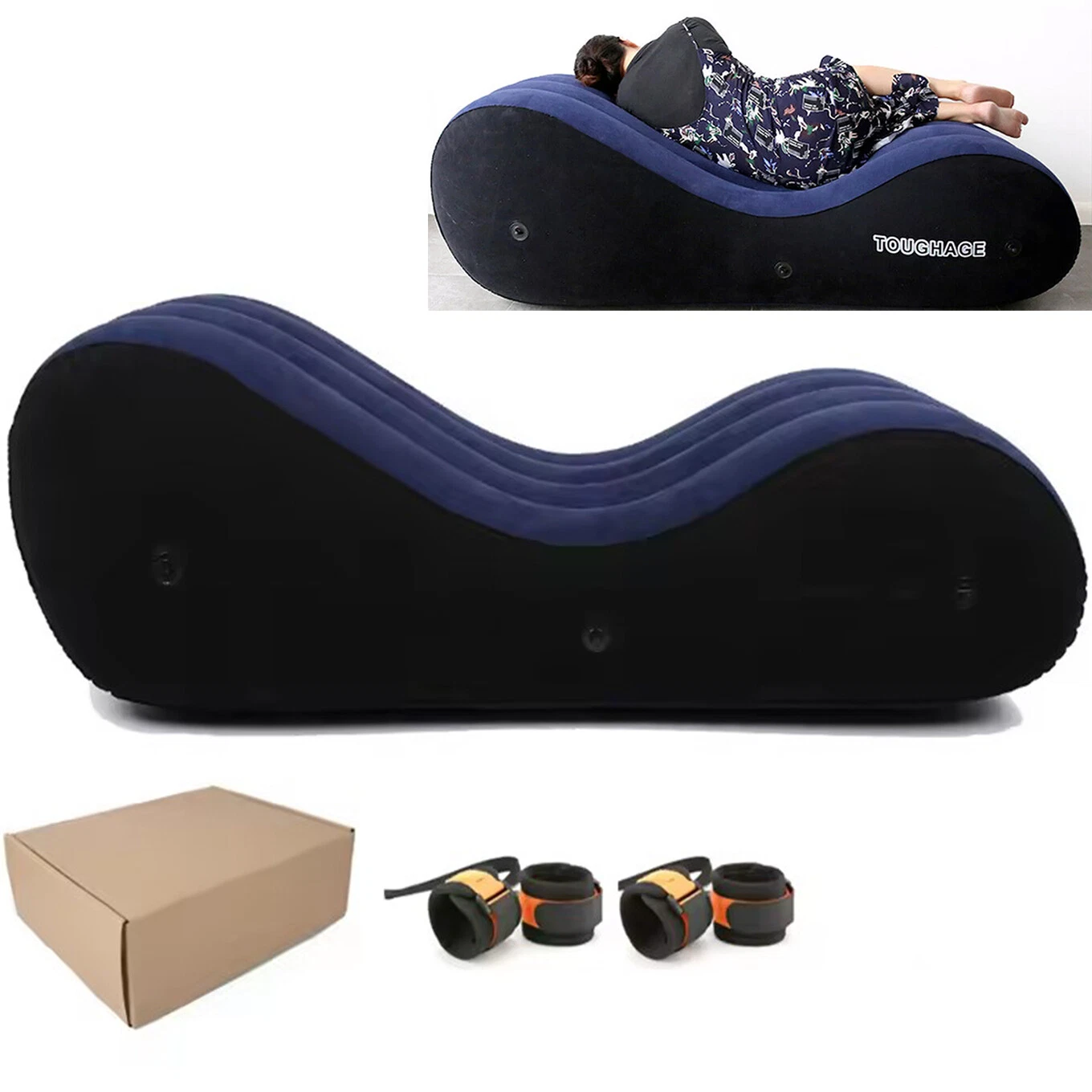 Toughage Inflatable Sofa Bed Love Position Aid S-s